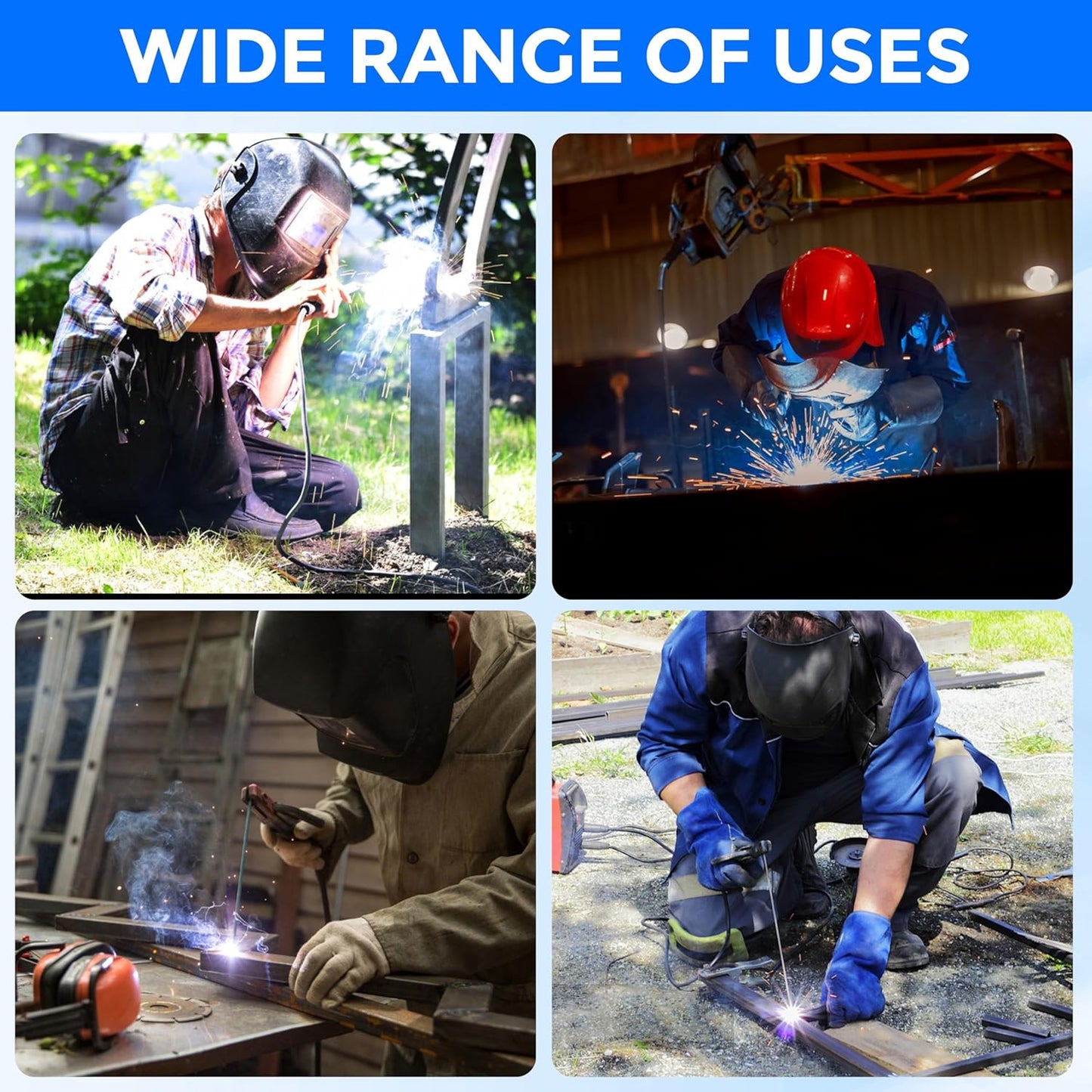 50Amp 25FT Welder Extension Cord 8 AWG, 250V NEMA 6-50P to 6-50R Heavy Duty Power Extension Cord for Welder Plasma MIG TIG Cutter